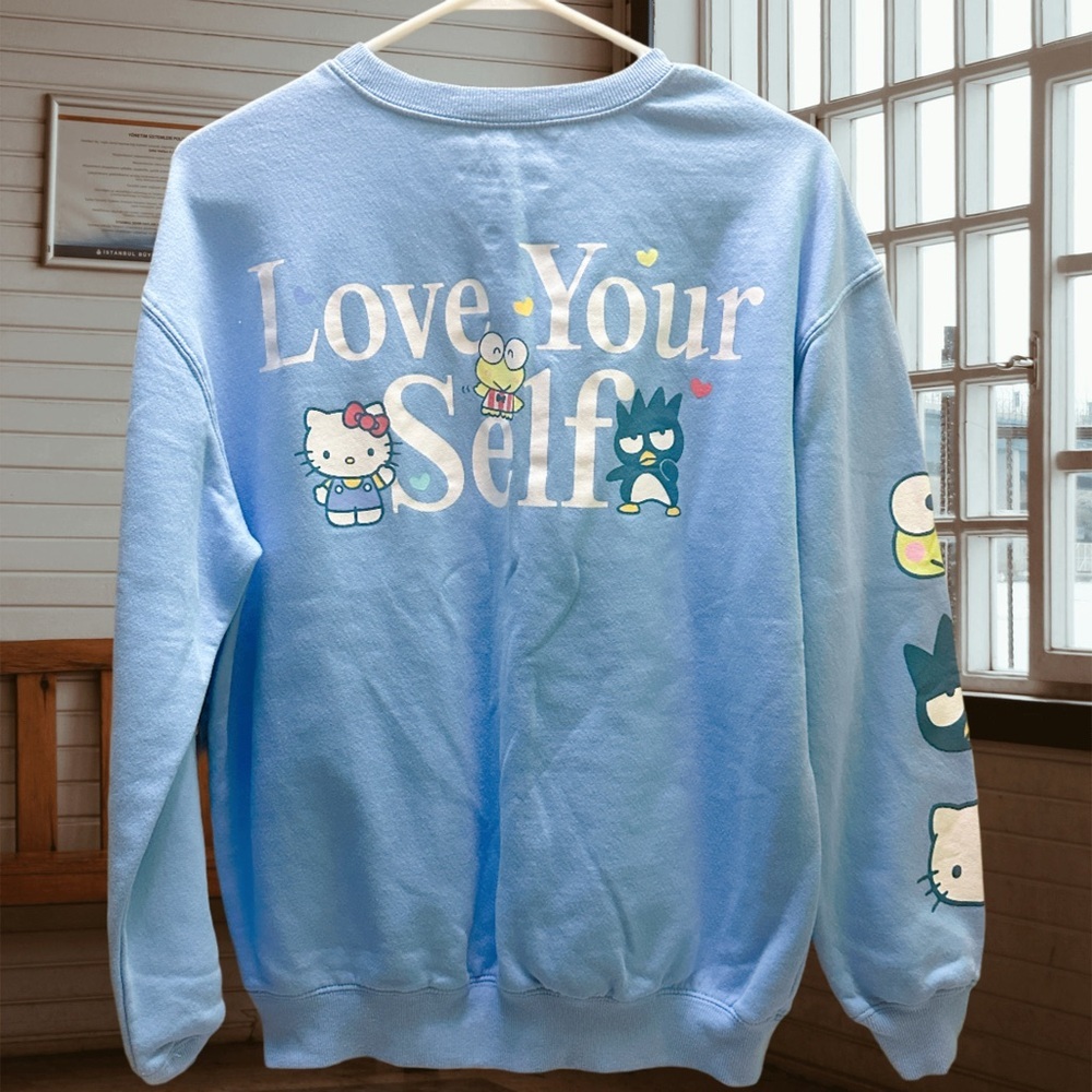 Sanrio Hello Kitty Blue Crewneck sweater M - Picture 3 of 11